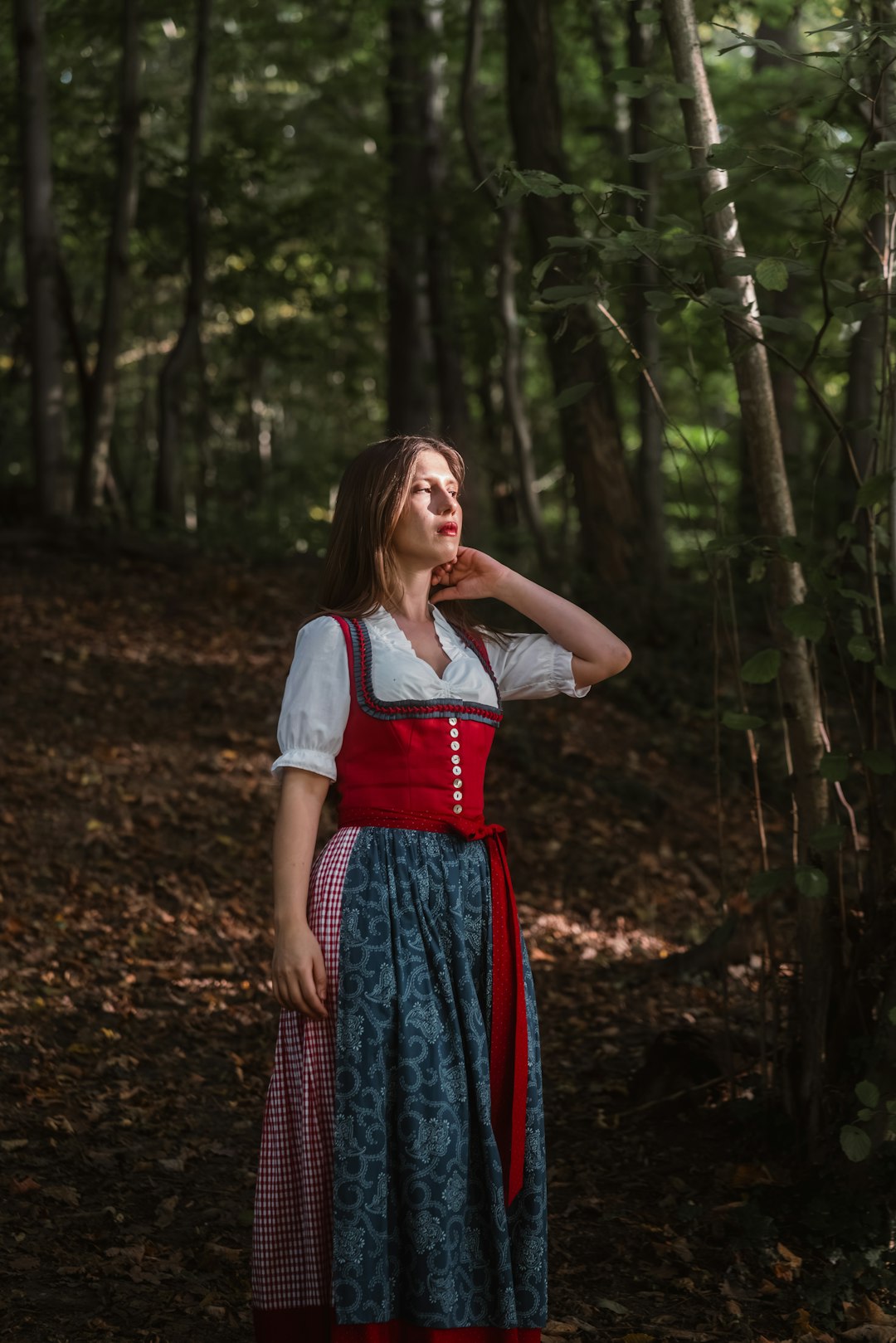 Sunlit Glance Among the Trees